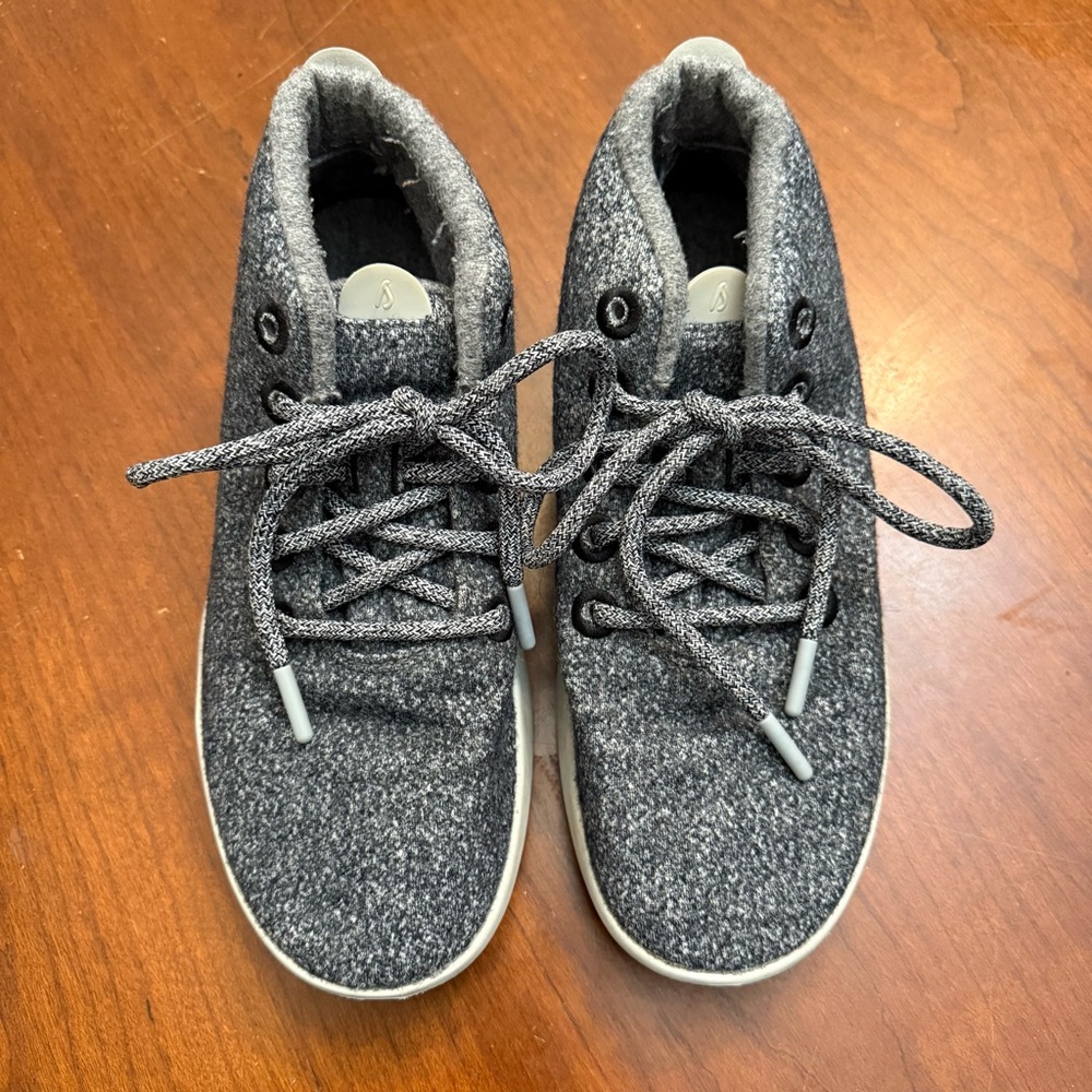 Women’s Allbirds Gray wool high top Sneakers size 8